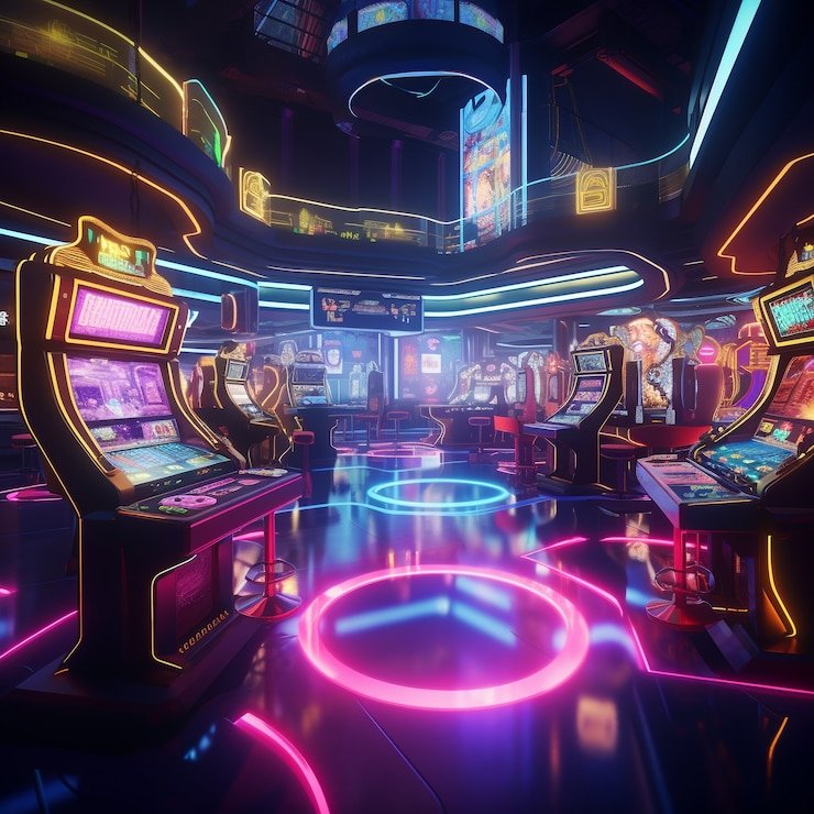 Antarmuka permainan CQ9 di aplikasi mobile toto123 menampilkan slot arcade dan kontrol taruhan